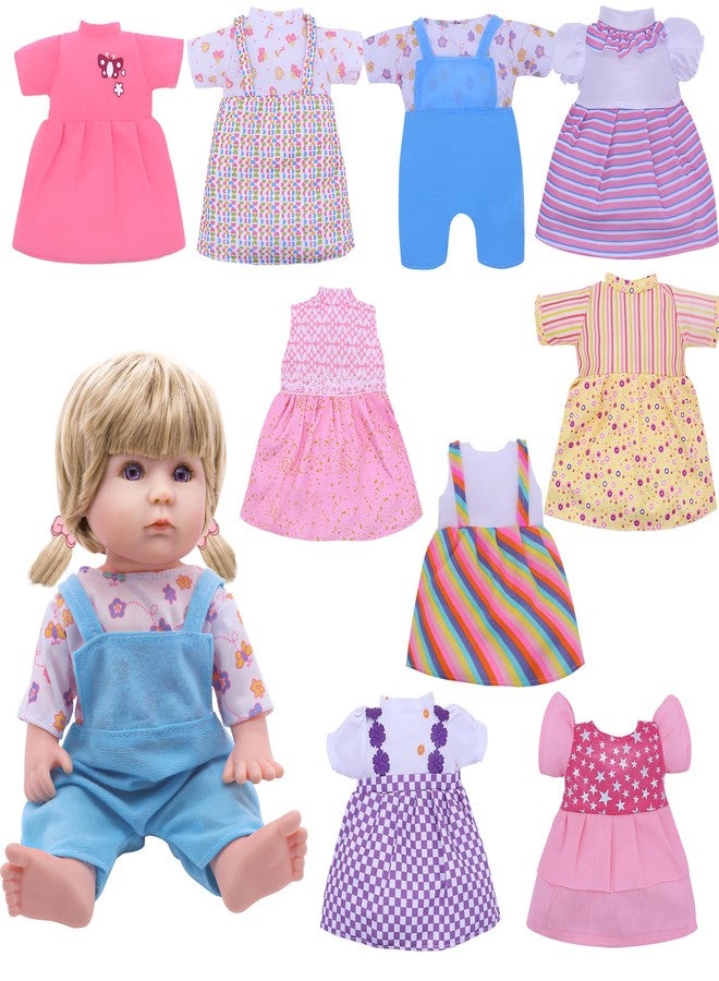 MLcnleS 12 Inch Baby Doll Clothing - Girls Baby Dolls Clothing Include 2 underw, 1 Plate, 1 Fork, 1 Spoon, 2 Bowls, and 1 Pacifier Accessories, Gifts for 3 + Year Old Girl - Image 1
